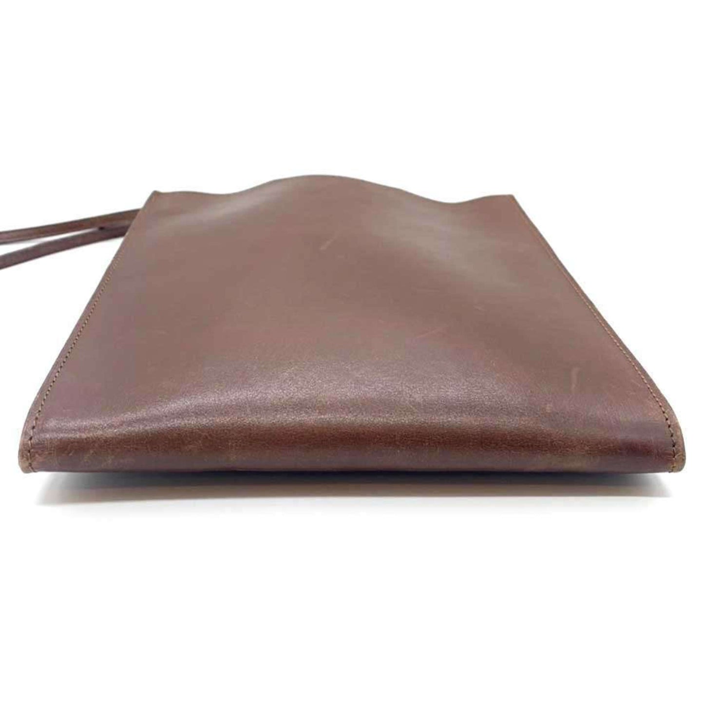 Hermes Brown Box Calf Leather Pochette Shoulder Bag ( )
