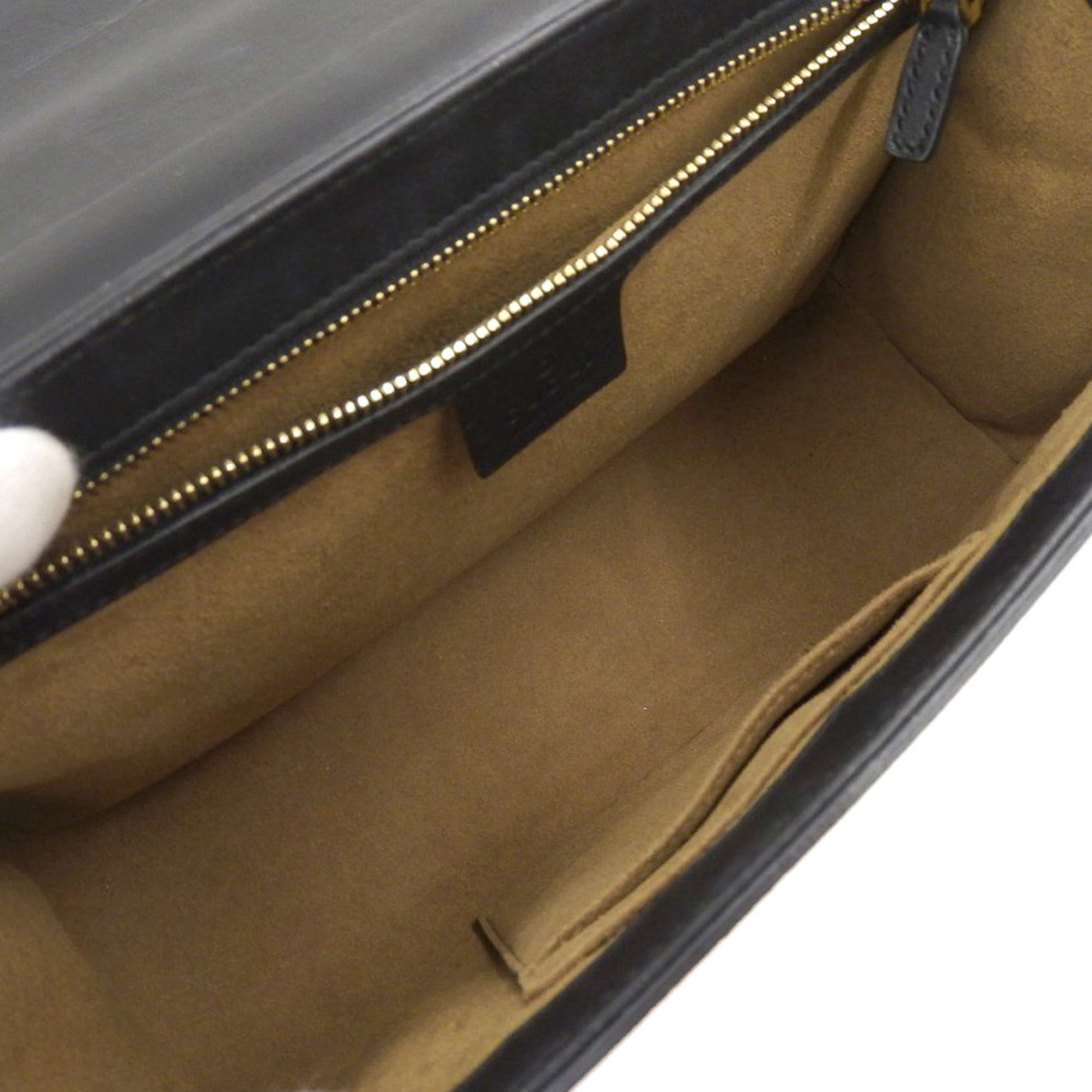 Gucci Lou Leather Canvas Shoulder Bag