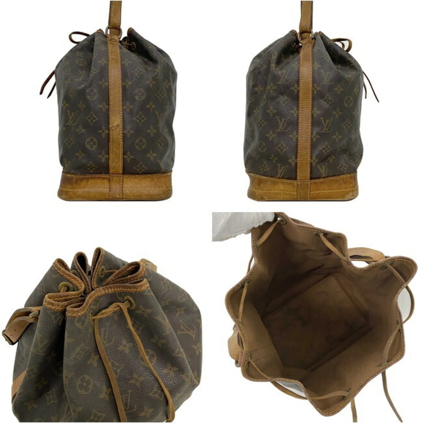 Louis Vuitton Bag Noe Brown Monogram Shoulder LOUIS VUITTON Ladies Louis Vuitton Nume Leather