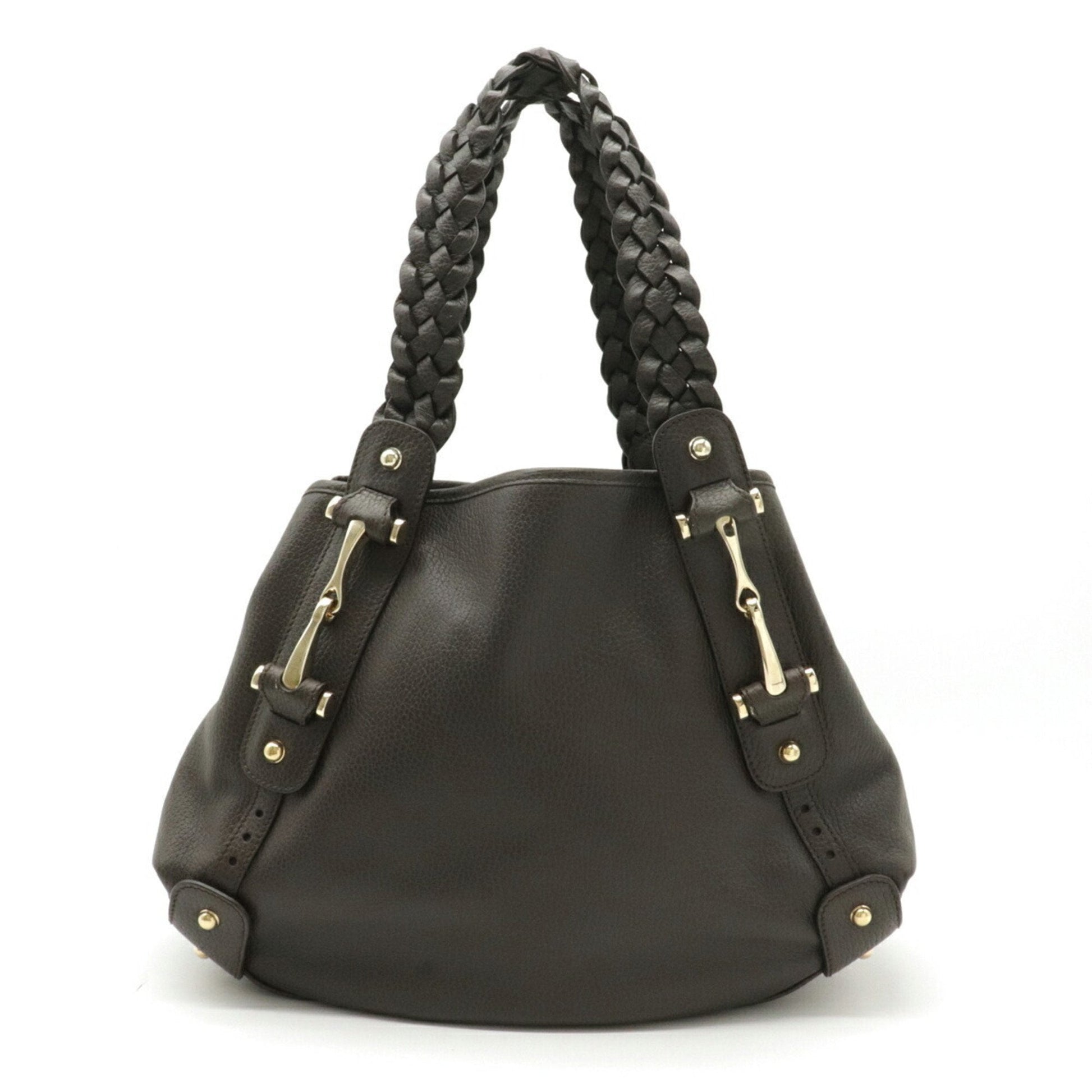Gucci Horsebit Brown Leather Shoulder Bag