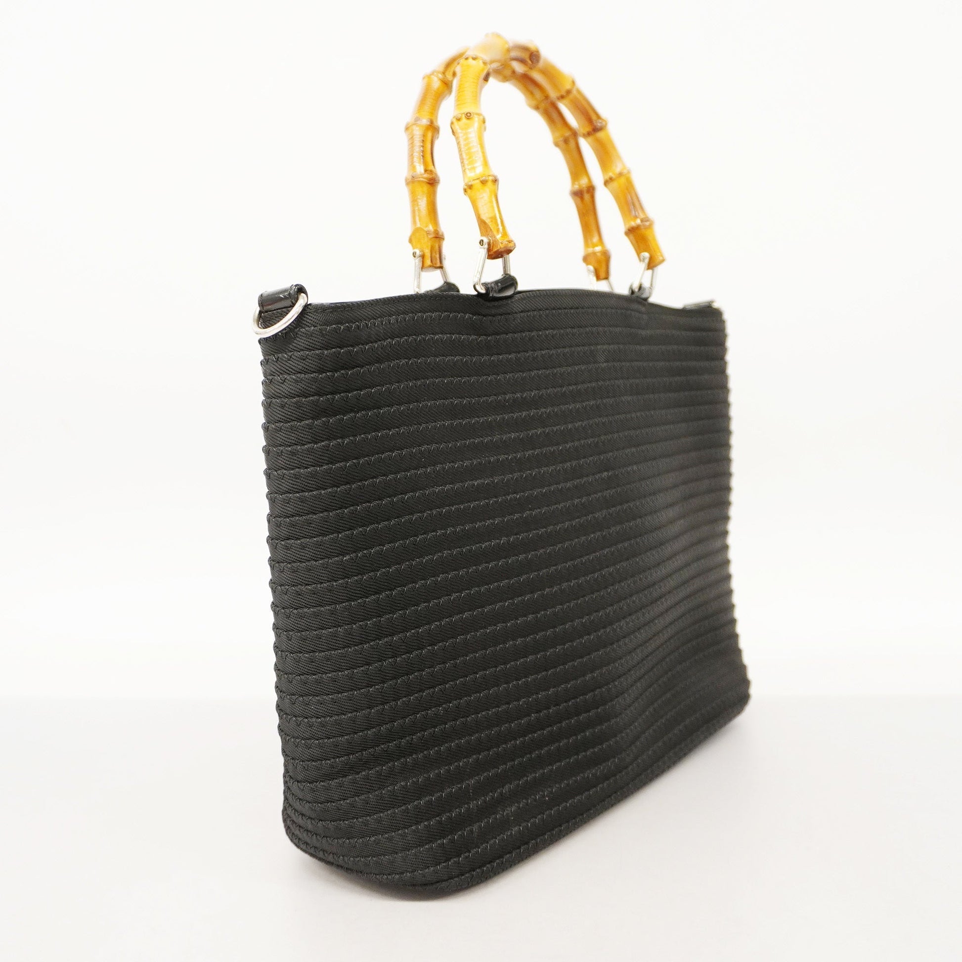 Gucci Leather Canvas Tote