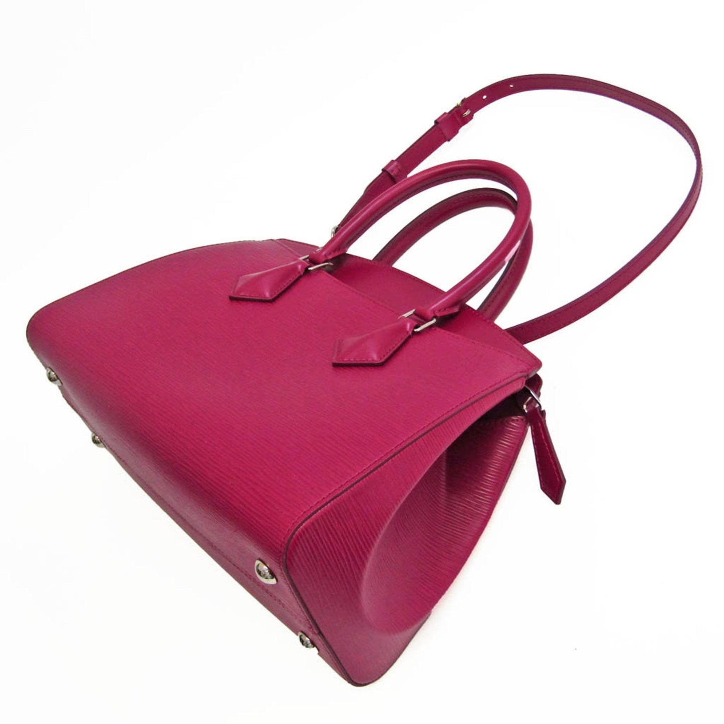 LOUIS VUITTON Epi Soufflot MM Women's Handbag,Shoulder Bag Fuchsia
