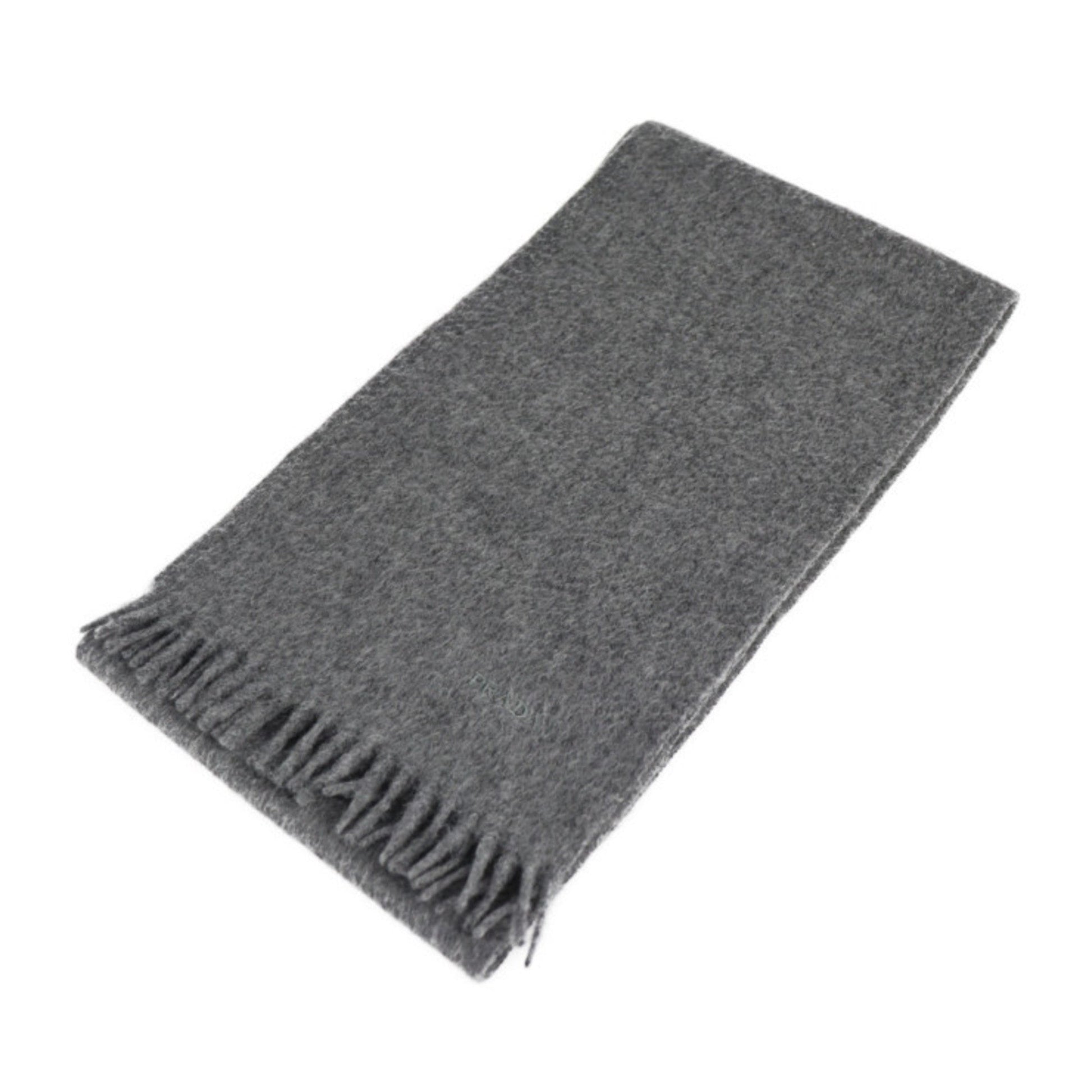 Prada muffler cashmere % wool ARDESIA gray system with tag Luxury Handbag