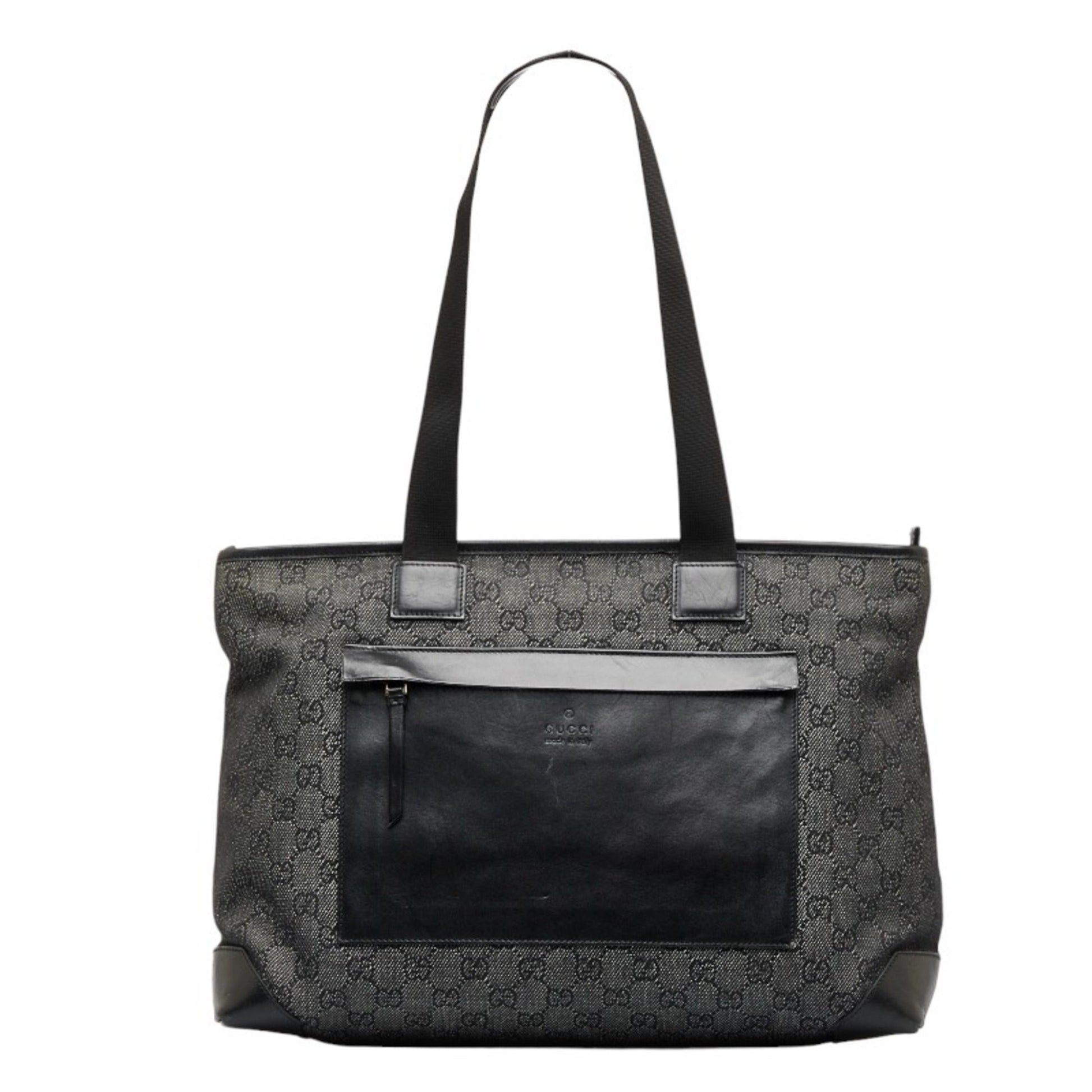 Gucci Leather Canvas Tote