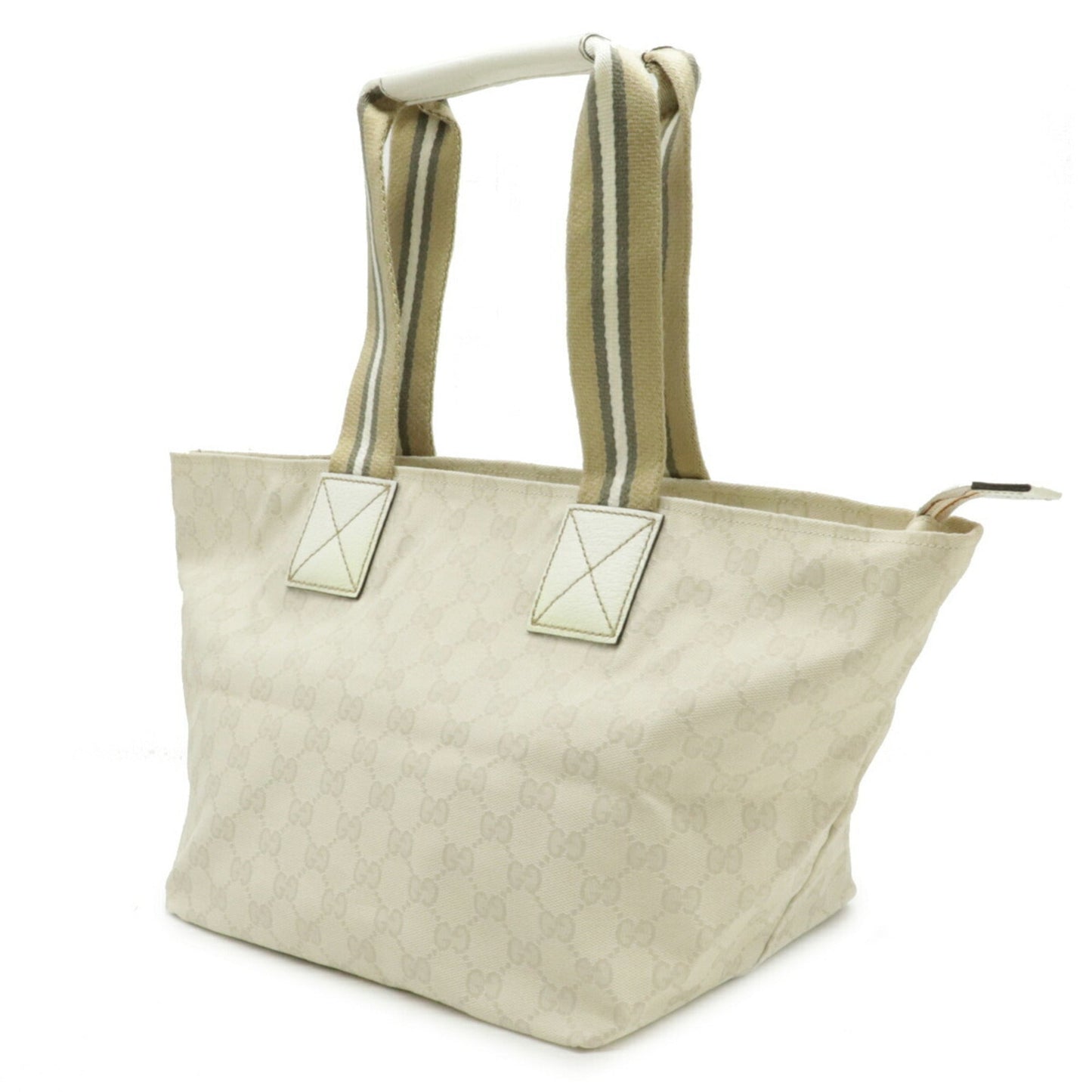 Gucci Lou Leather Canvas Tote