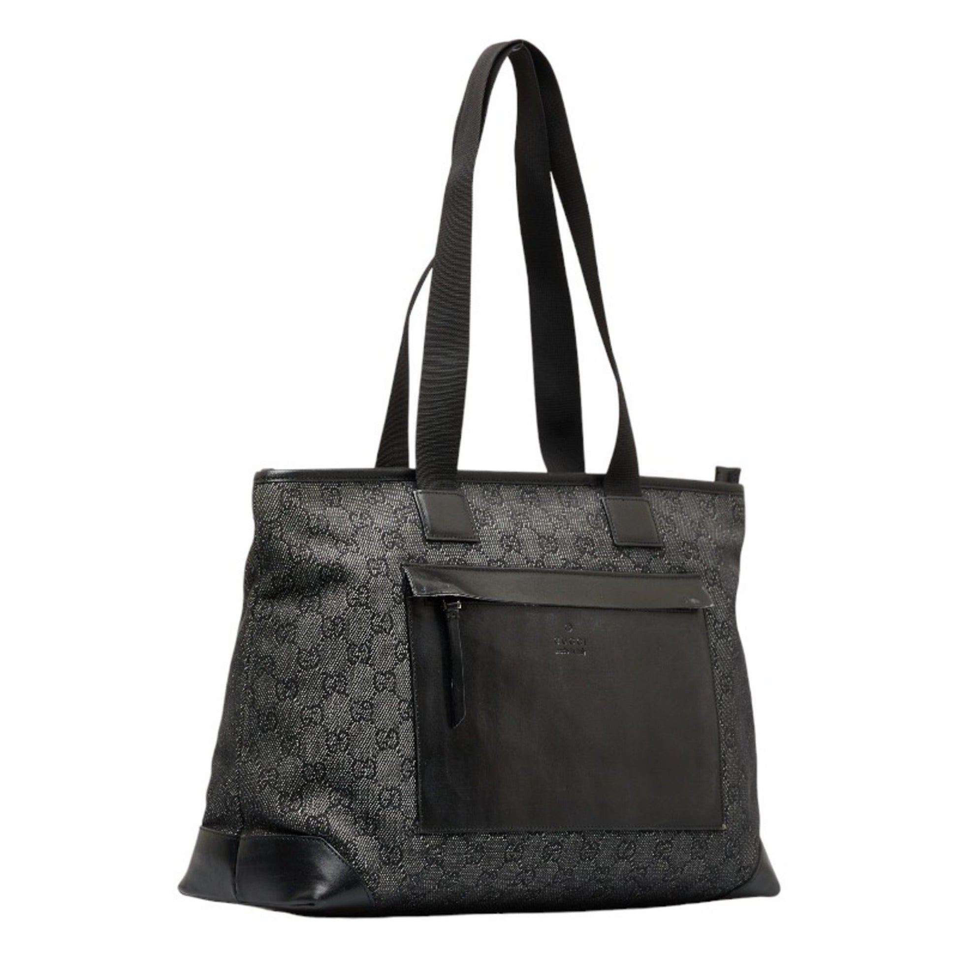 Gucci Leather Canvas Tote
