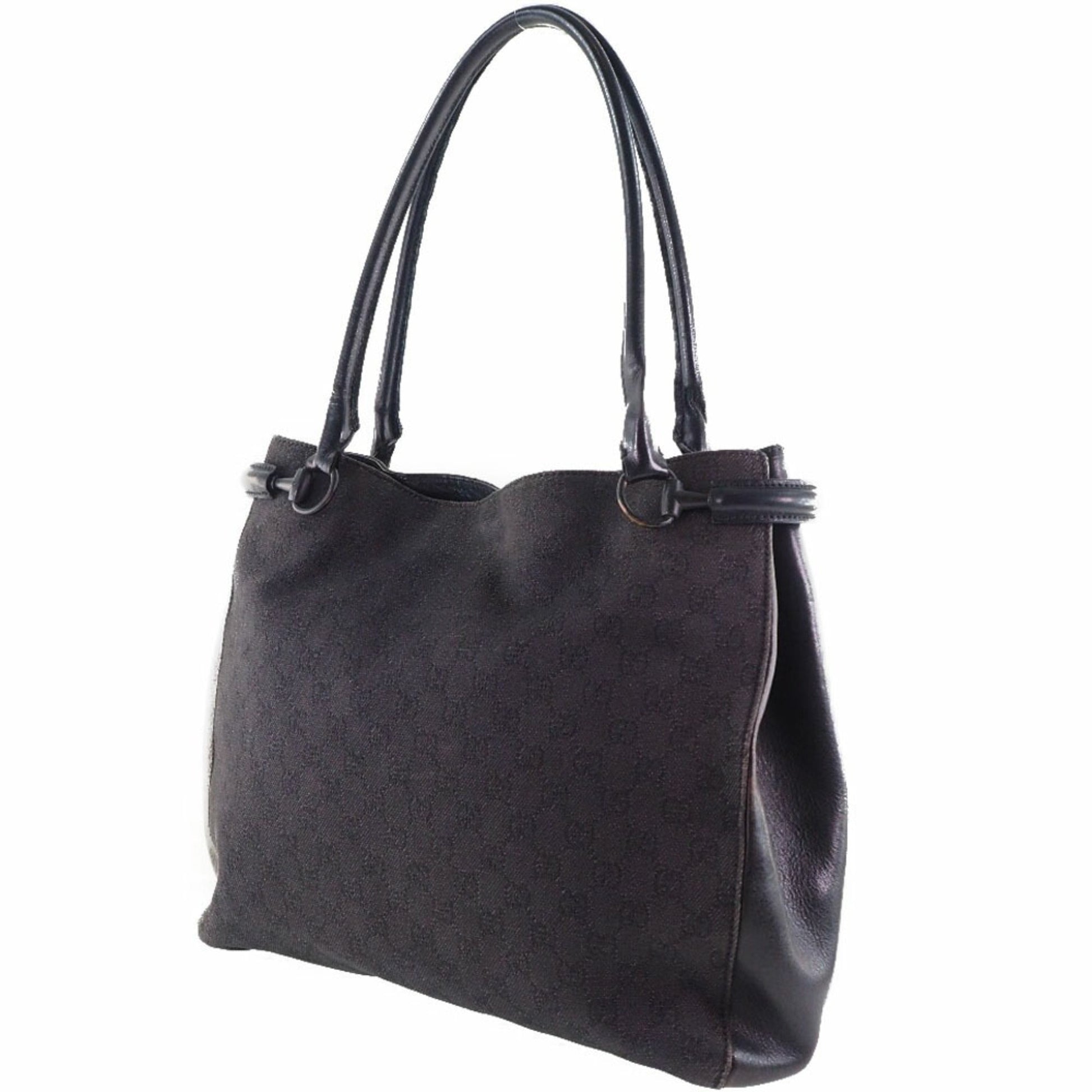 Gucci Lou Leather Canvas Tote