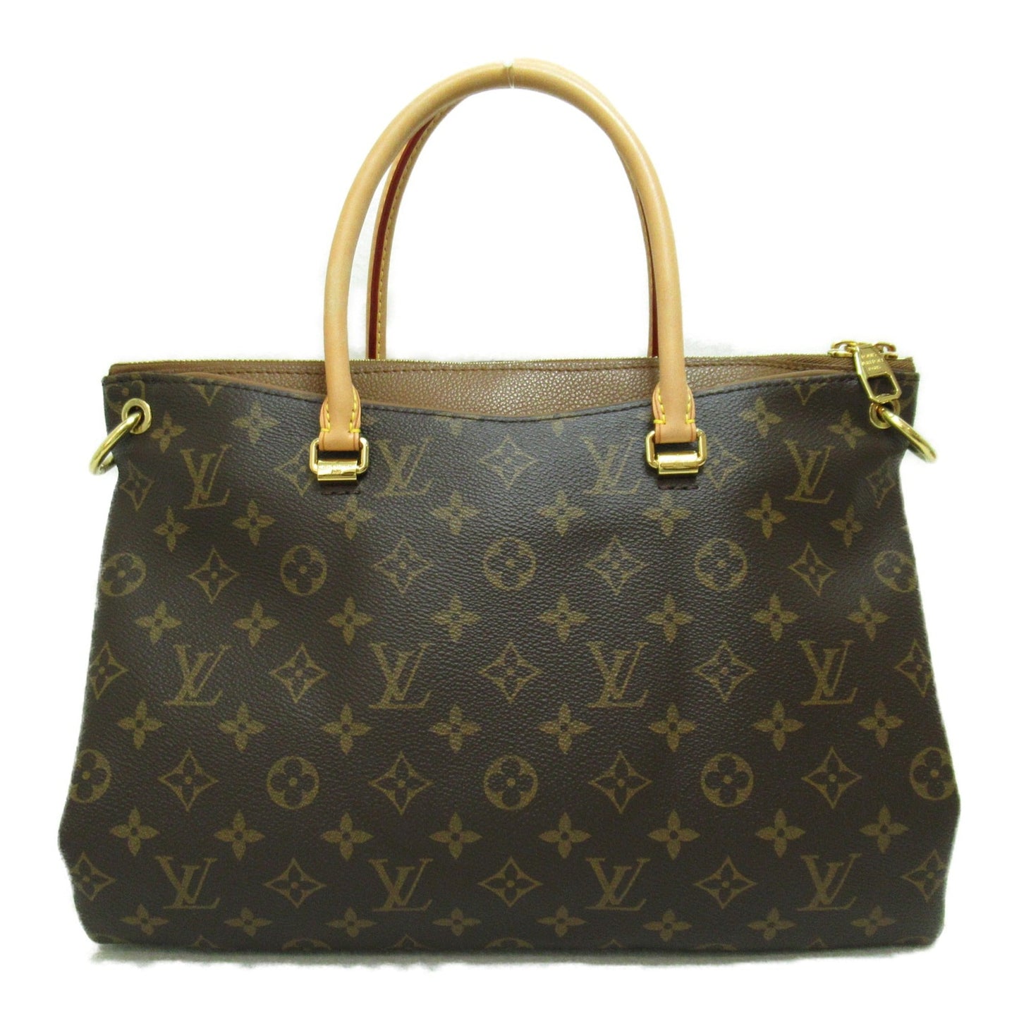 LOUIS VUITTON Pallas Tote Bag Brown Havane Monogram PVC coated canvas