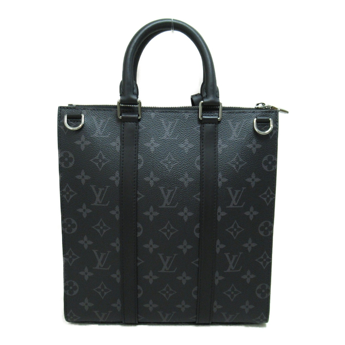 LOUIS VUITTON Sac Plat/Cross Shoulder Bag Black Monogram eclipse PVC coated canvas