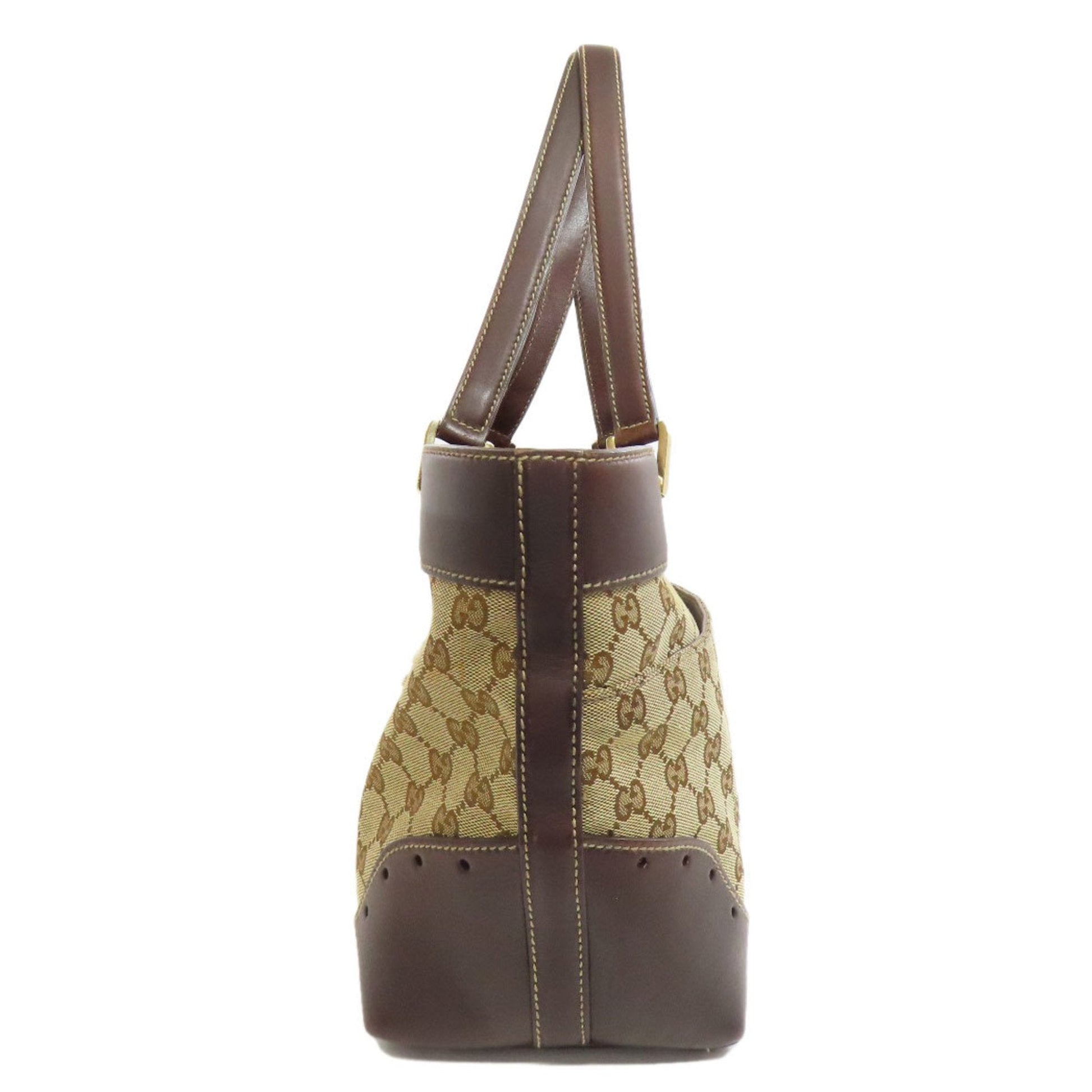 Gucci Leather Canvas Tote
