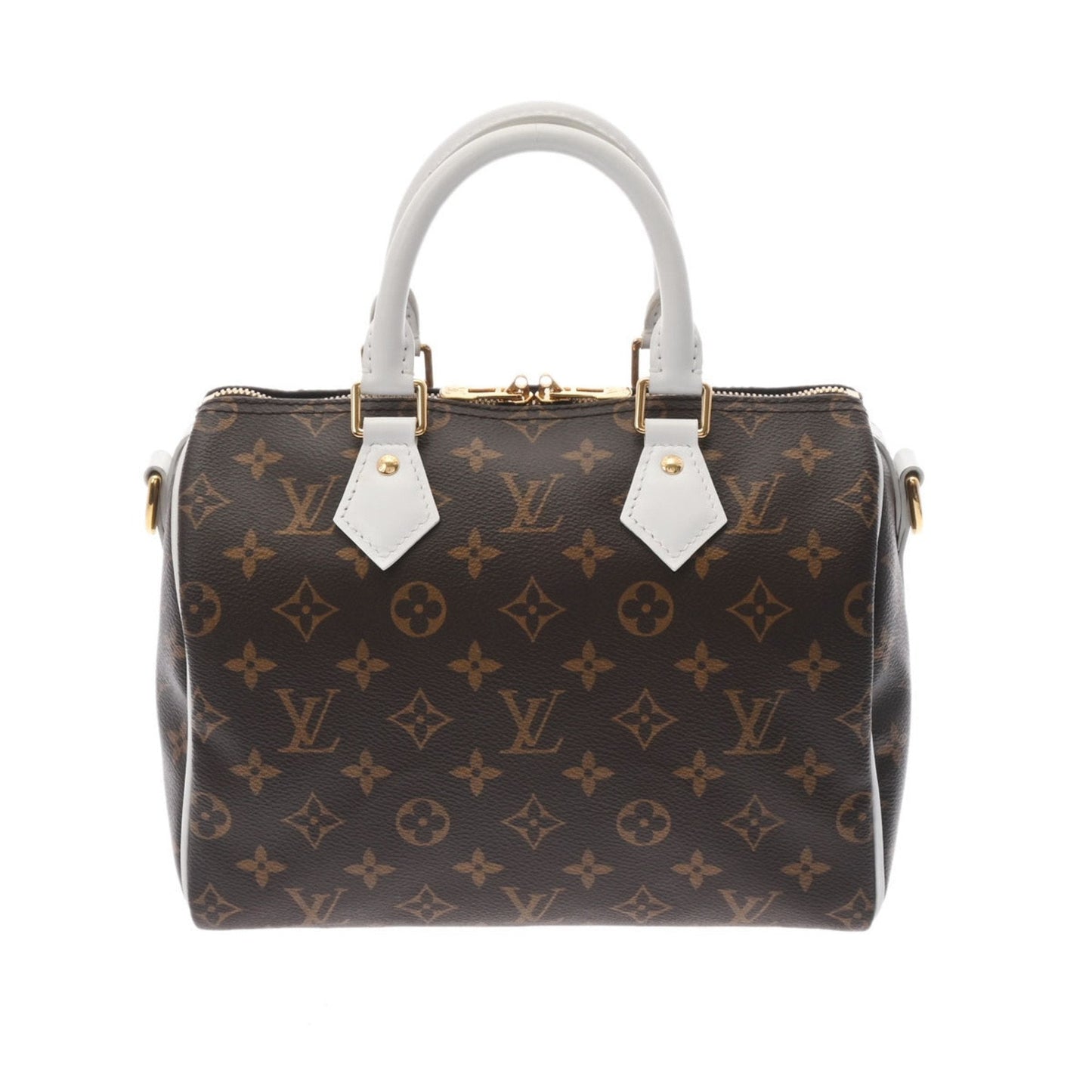 LOUIS VUITTON Monogram Bandouliere 25 Brown White Unisex Canvas Handbag