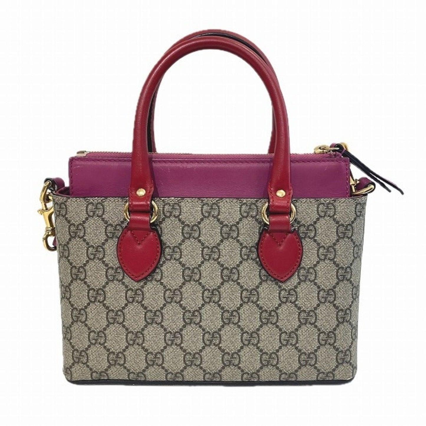Gucci Leather Canvas Shoulder Bag