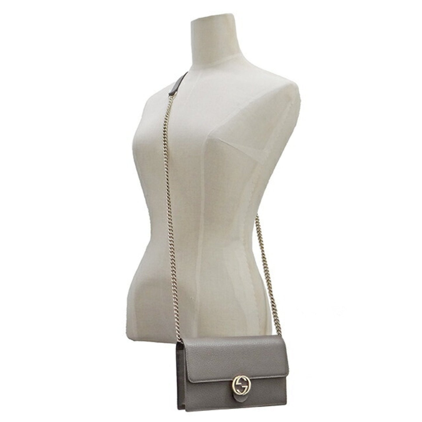 Gucci Chain Leather Shoulder Bag