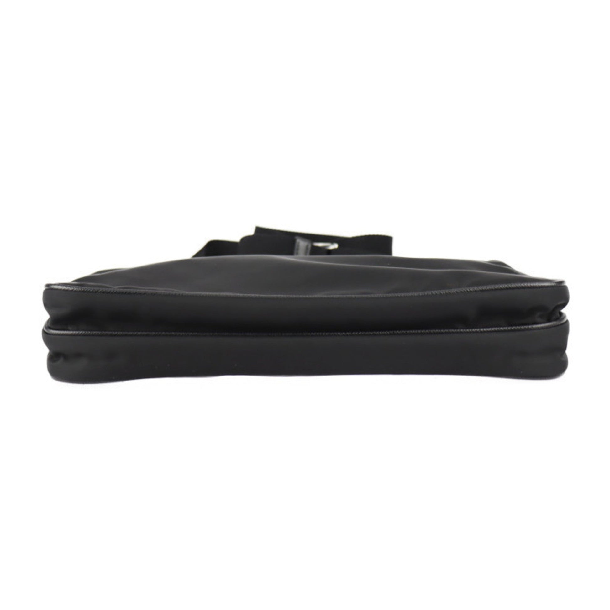 Prada shoulder Bag nylon black silver metal fittings