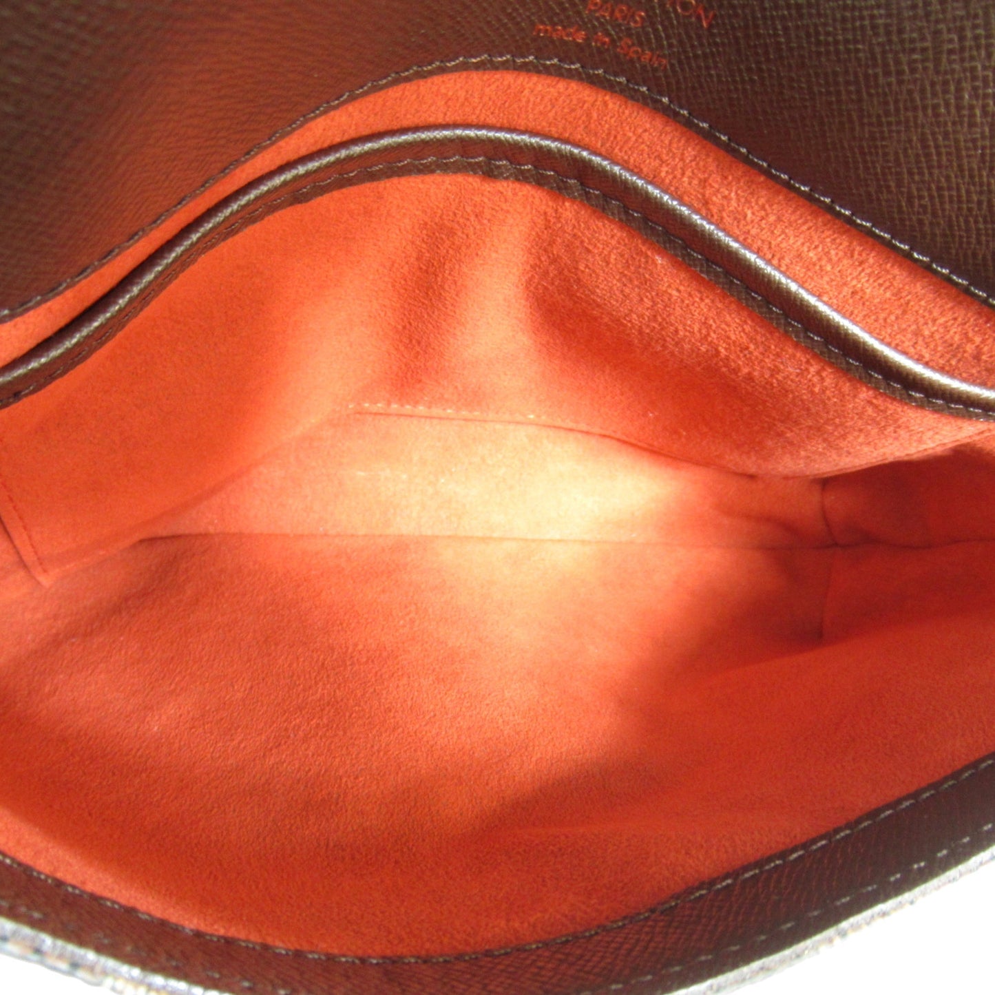 LOUIS VUITTON Mtte Tango Short Shoulder Bag Brown Damier PVC coated canvas