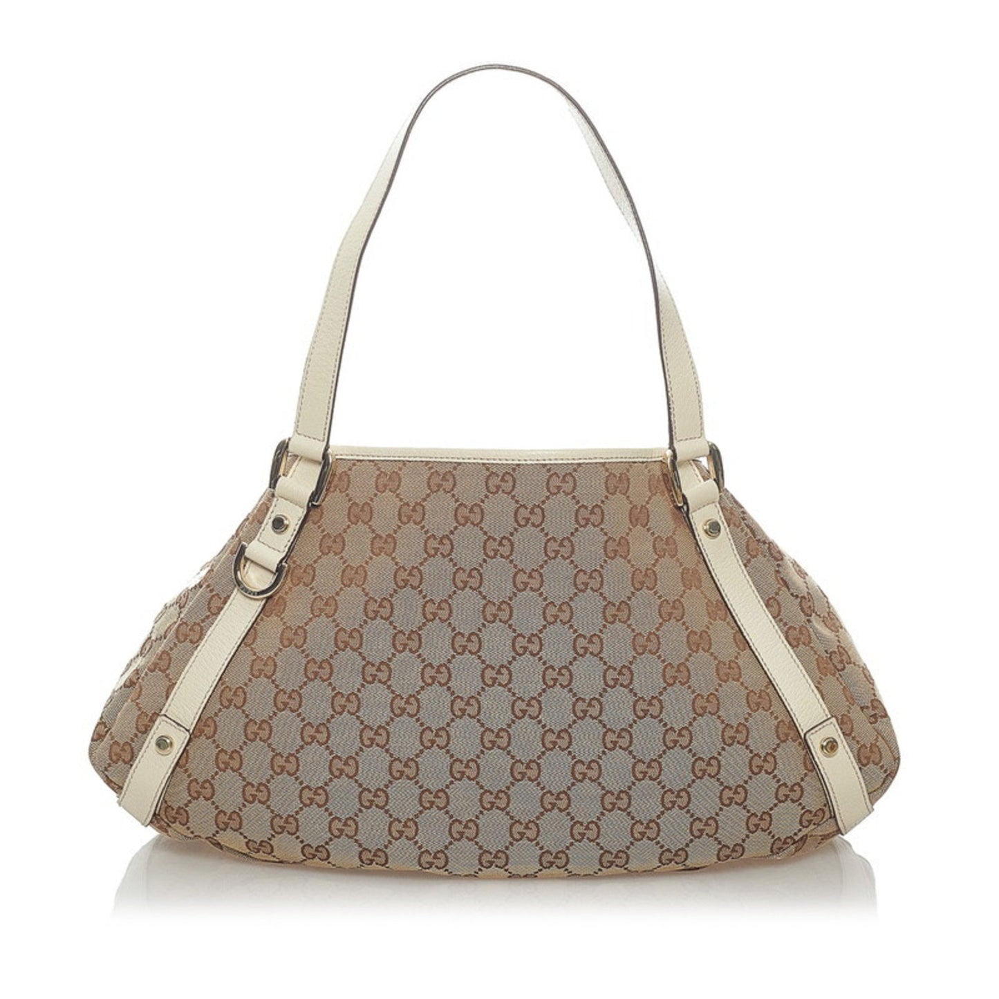 Gucci Lou Leather Canvas Tote