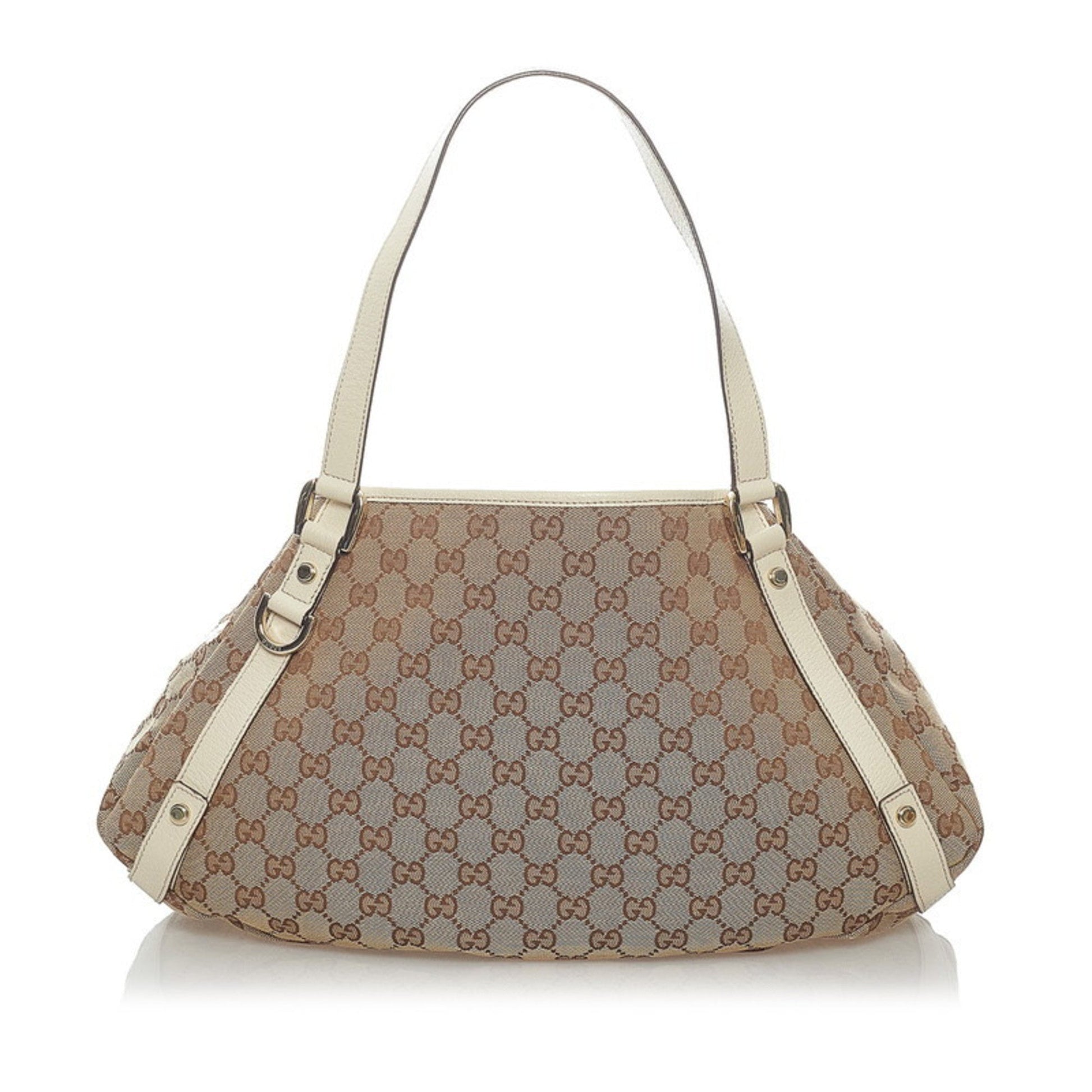 Gucci Lou Leather Canvas Tote