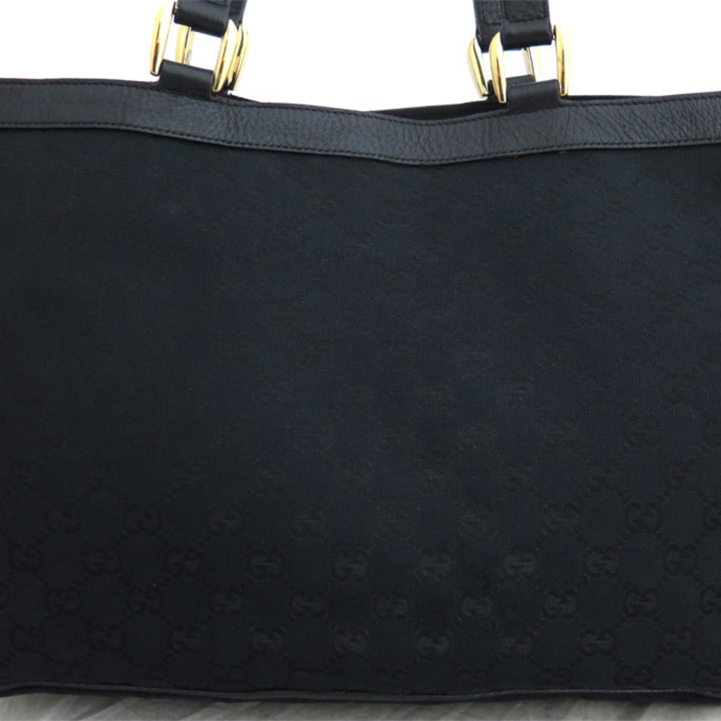 Gucci Lou Leather Canvas Tote
