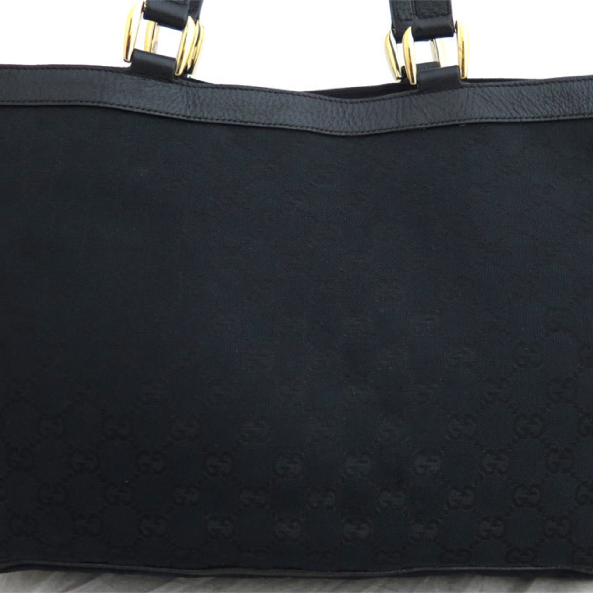 Gucci Lou Leather Canvas Tote