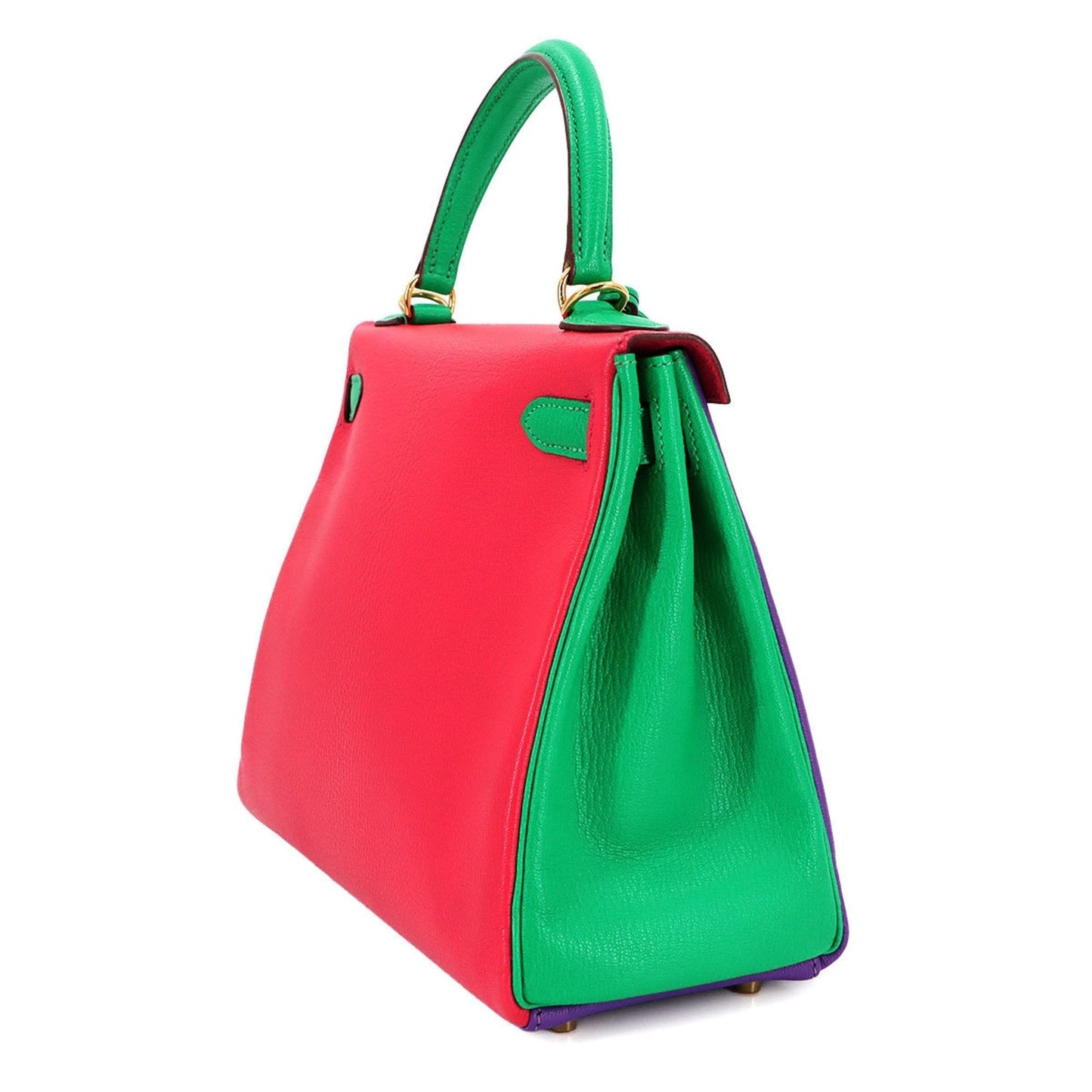 Hermes Bougainvillier Mint Green Chevre Leather Handbag Shoulder Bag ( )
