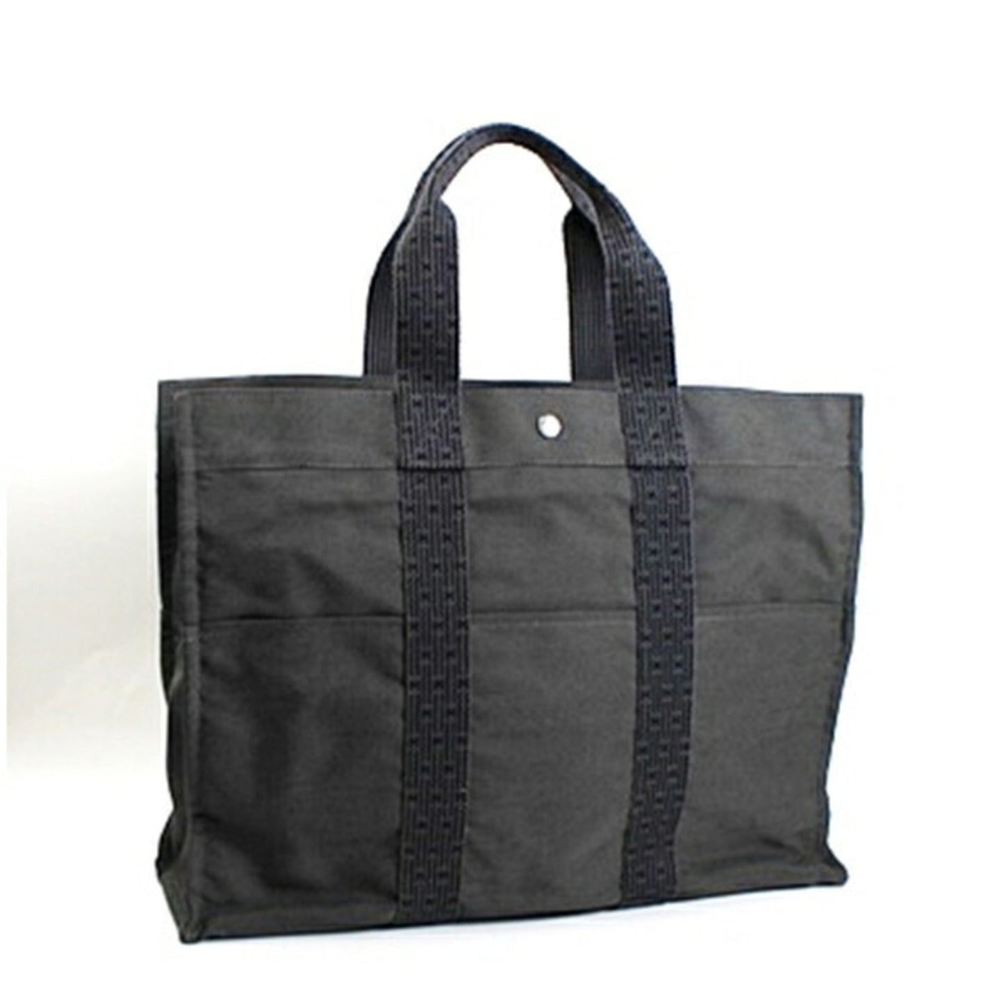 Hermes Gray Nylon Canvas Tote Bag ( )