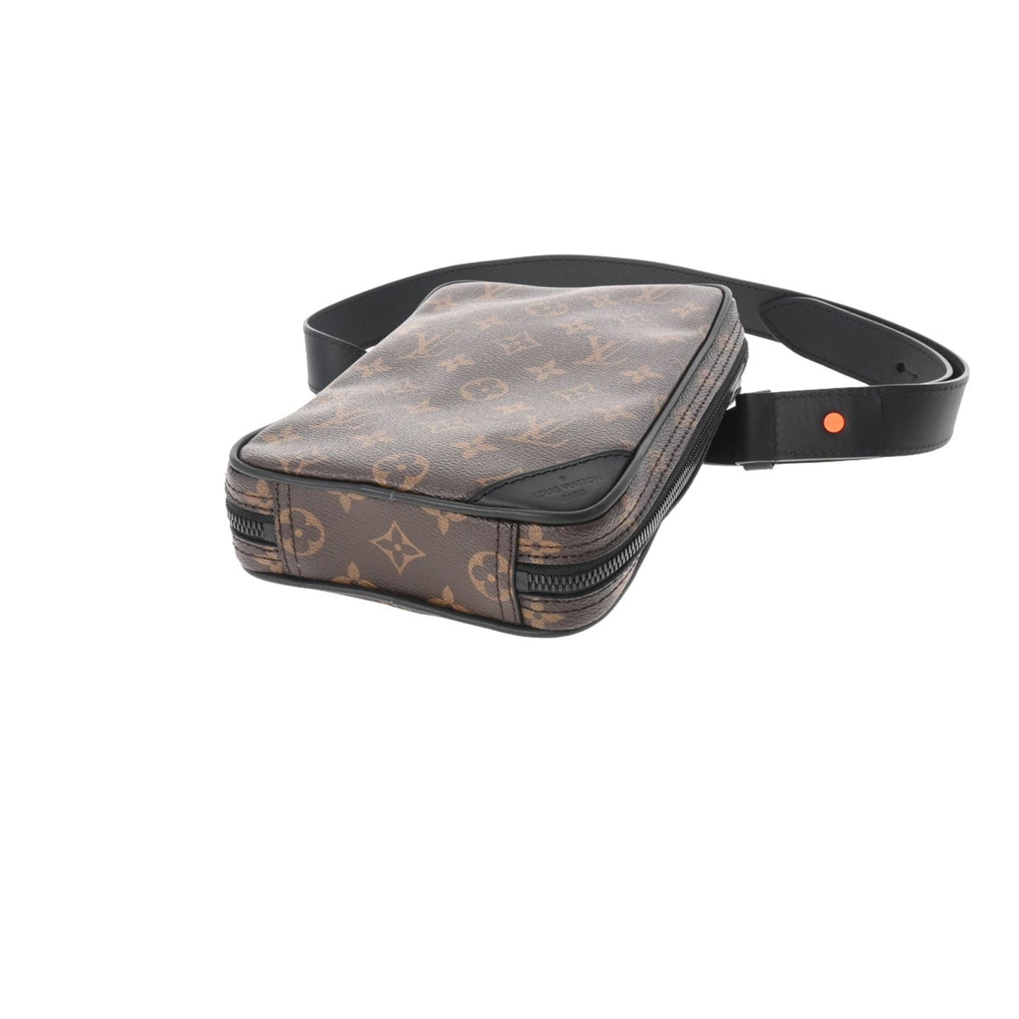 LOUIS VUITTON Monogram Solar Ray Utility Side Bag Brown Men's Canvas Waist