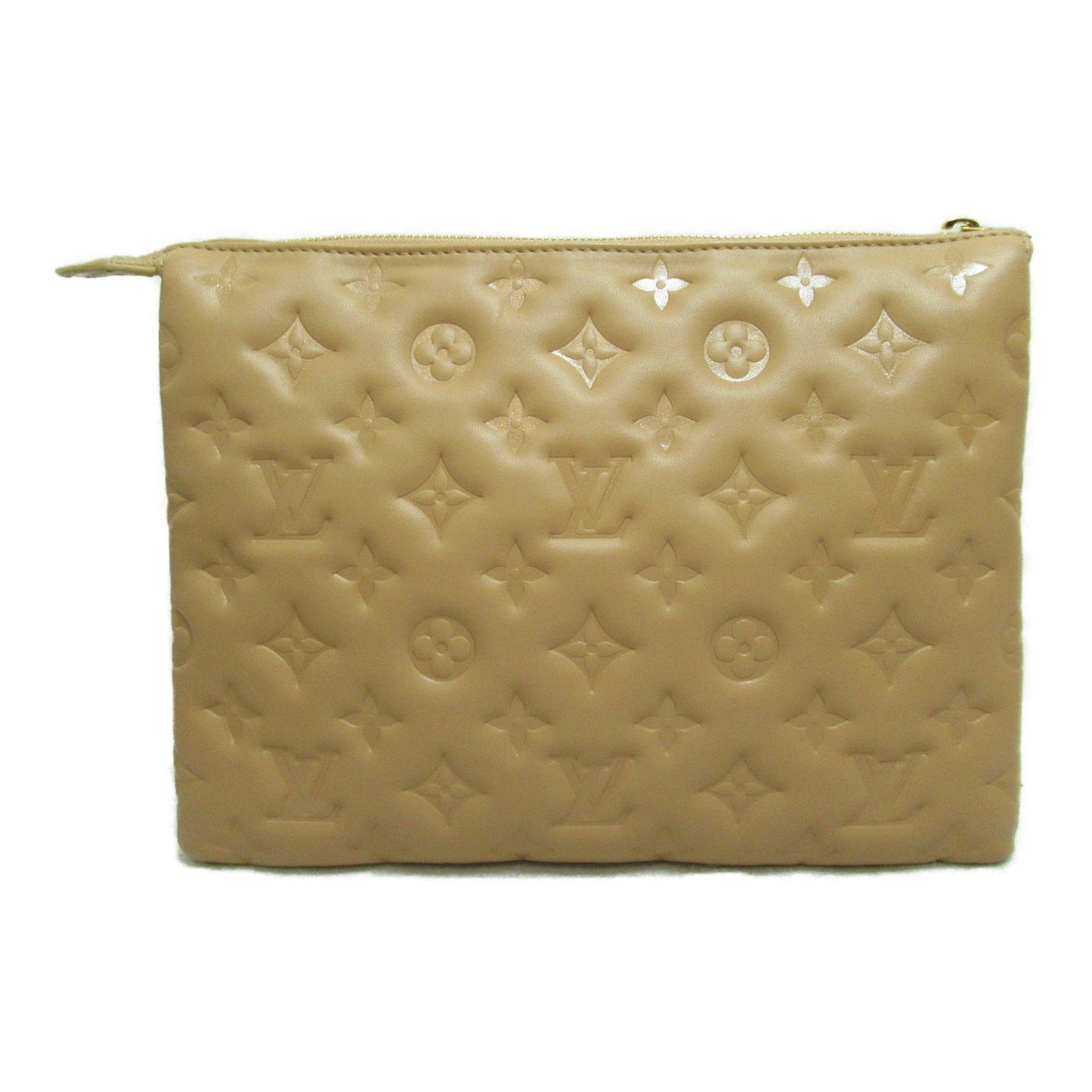 LOUIS VUITTON Coussin PM Shoulder Bag Beige Lamb leather leather
