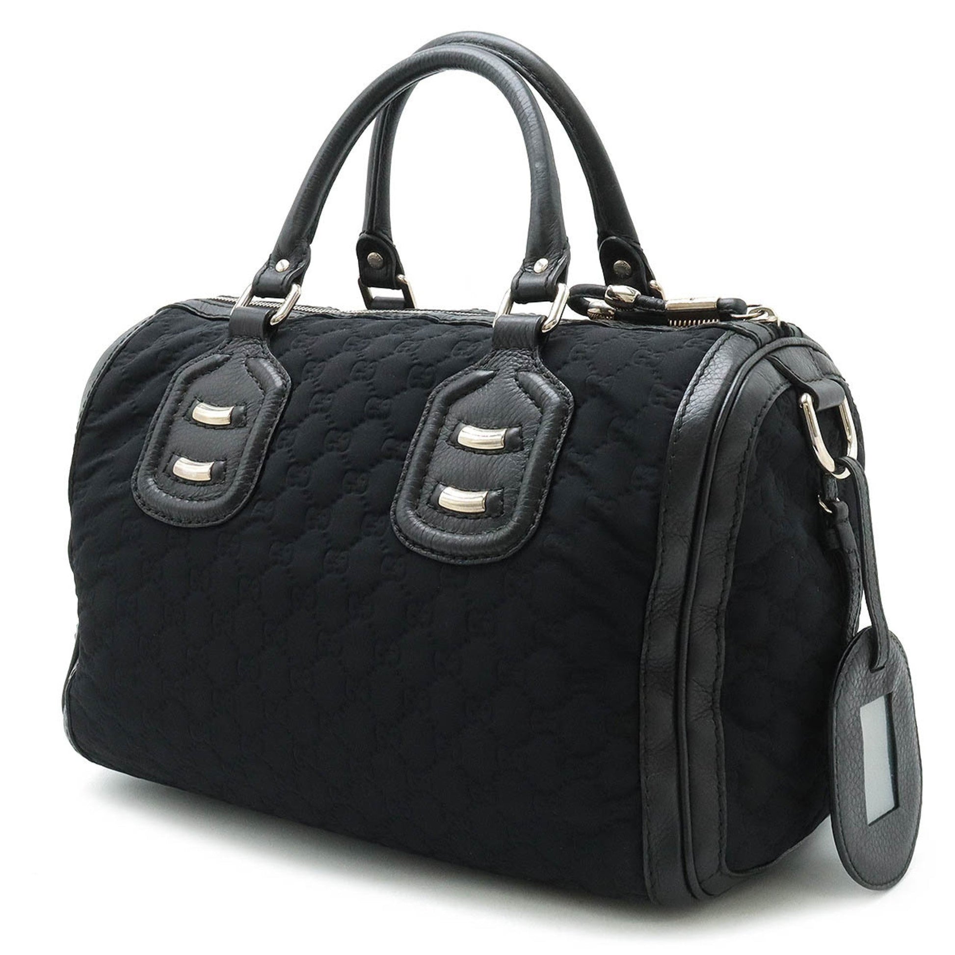 Gucci Nylon Leather Handbag