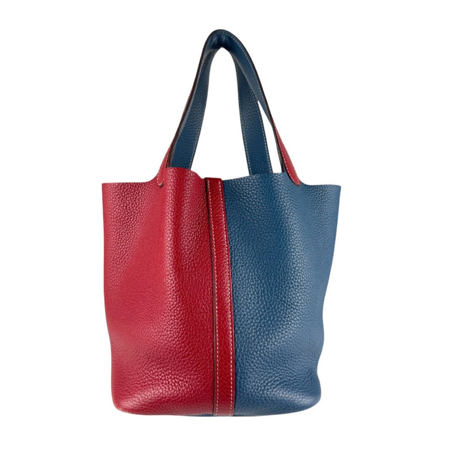 Hermes Colvert Rouge Casaque Taurillon Clemence Leather Handbag ( )