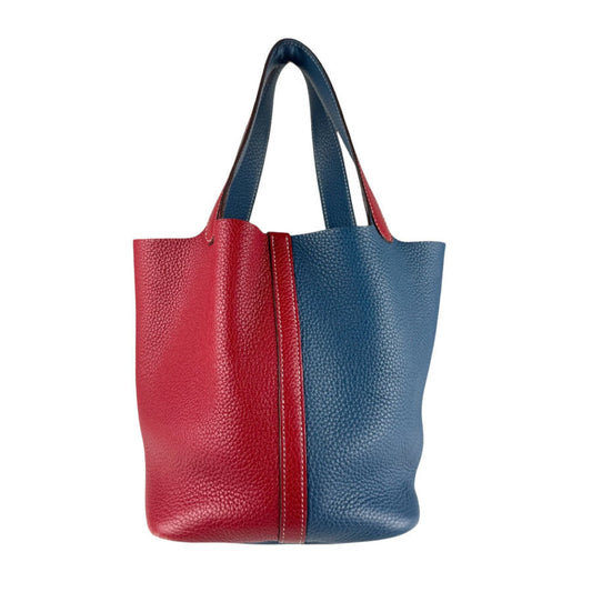 Hermes Colvert Rouge Casaque Taurillon Clemence Leather Handbag ( )