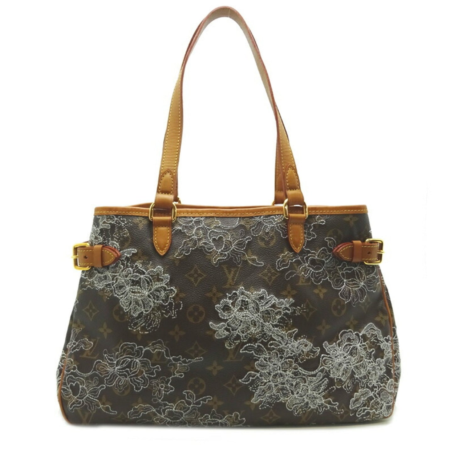Louis Vuitton Batignolles Horizontal Women's Shoulder Bag Monogram Dantelle Brown