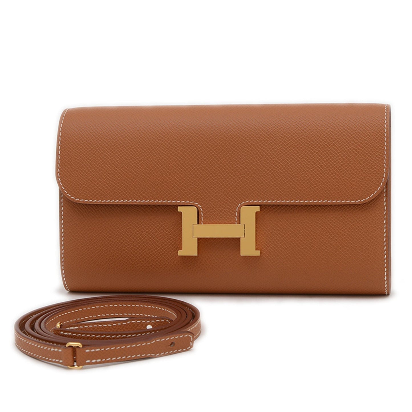 Hermes Constance Gold Epsom Leather Shoulder Bag ( )