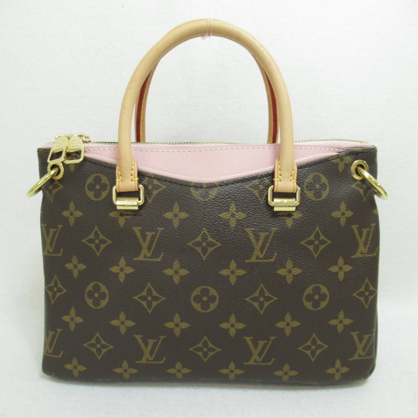 Louis Vuitton Palas BB 2way Shoulder Bag Brown Rose poodle Monogram PVC coated canvas