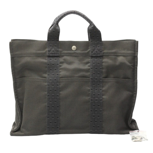 Hermes Her Line Gray Canvas Tote Bag ( )