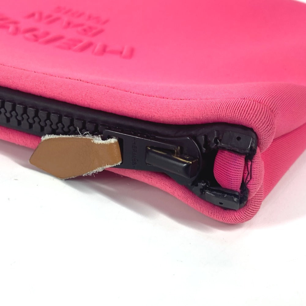 HERMES Pouch polyamide pink Neovan PM Women