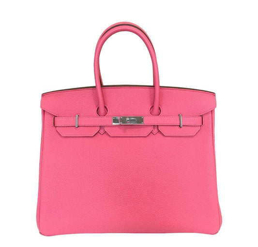 HermesBirkin 35 Rose Lipstick PHW