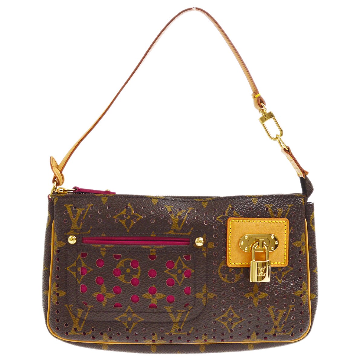 LOUIS VUITTON? 2006 POCHETTE ACCESSOIRES HAND BAG MONOGRAM PERFO
