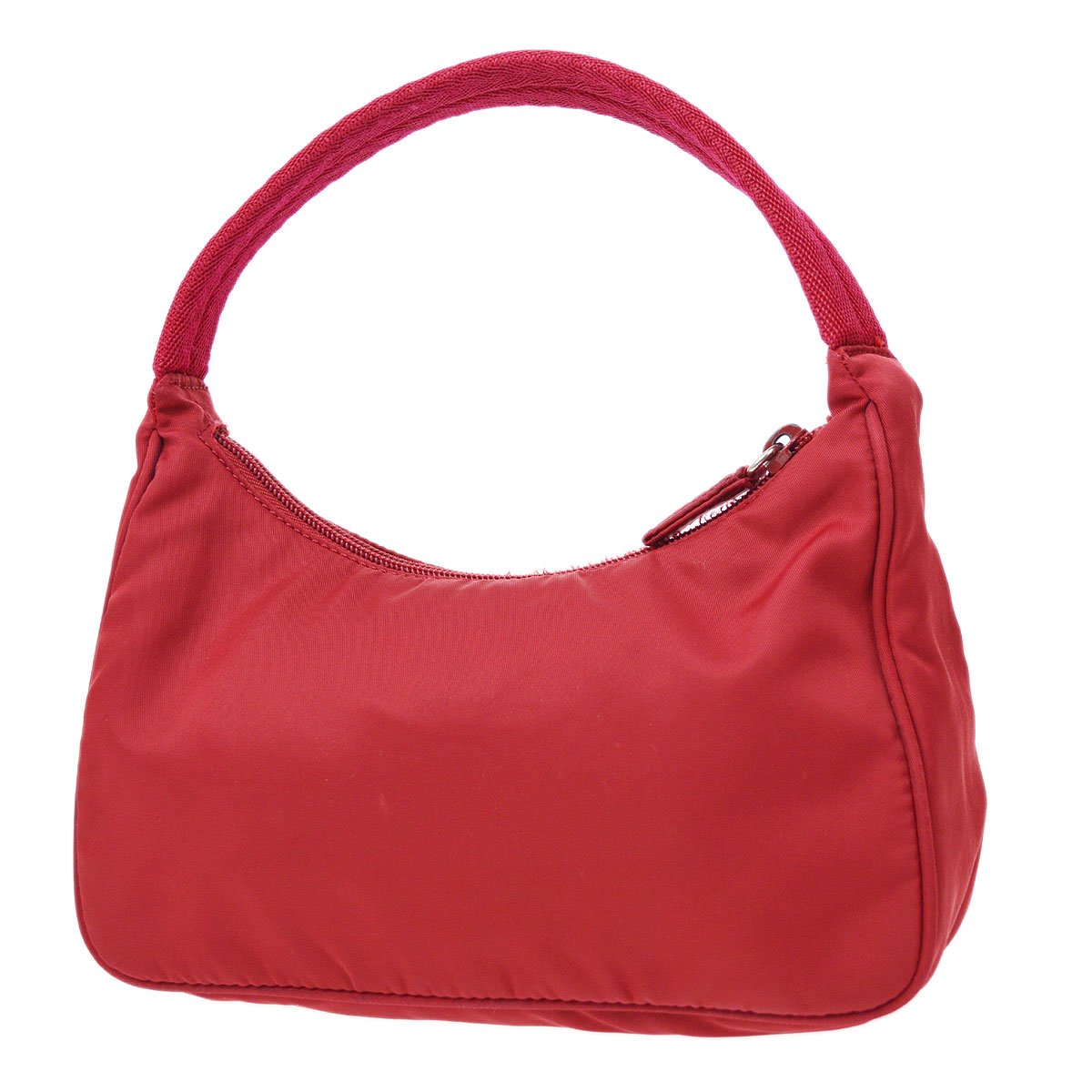 PRADA Red Nylon Hobo Bag