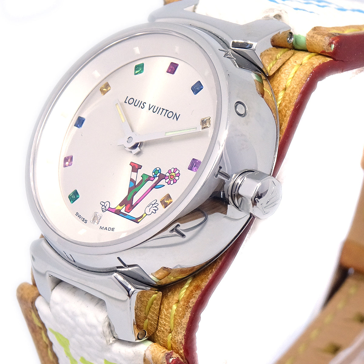 Louis Vuitton × Takashi Murakami Tambour Love Monogram Ref. Q12130