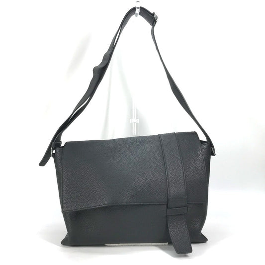 HERMES Shoulder Bag Taurillon Clemence black Crossbody bag Sac Alfred 35