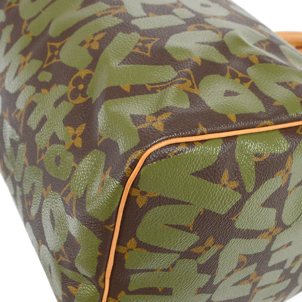 LOUIS VUITTON? HANDBAG KHAKI MONOGRAM GRAFFITI