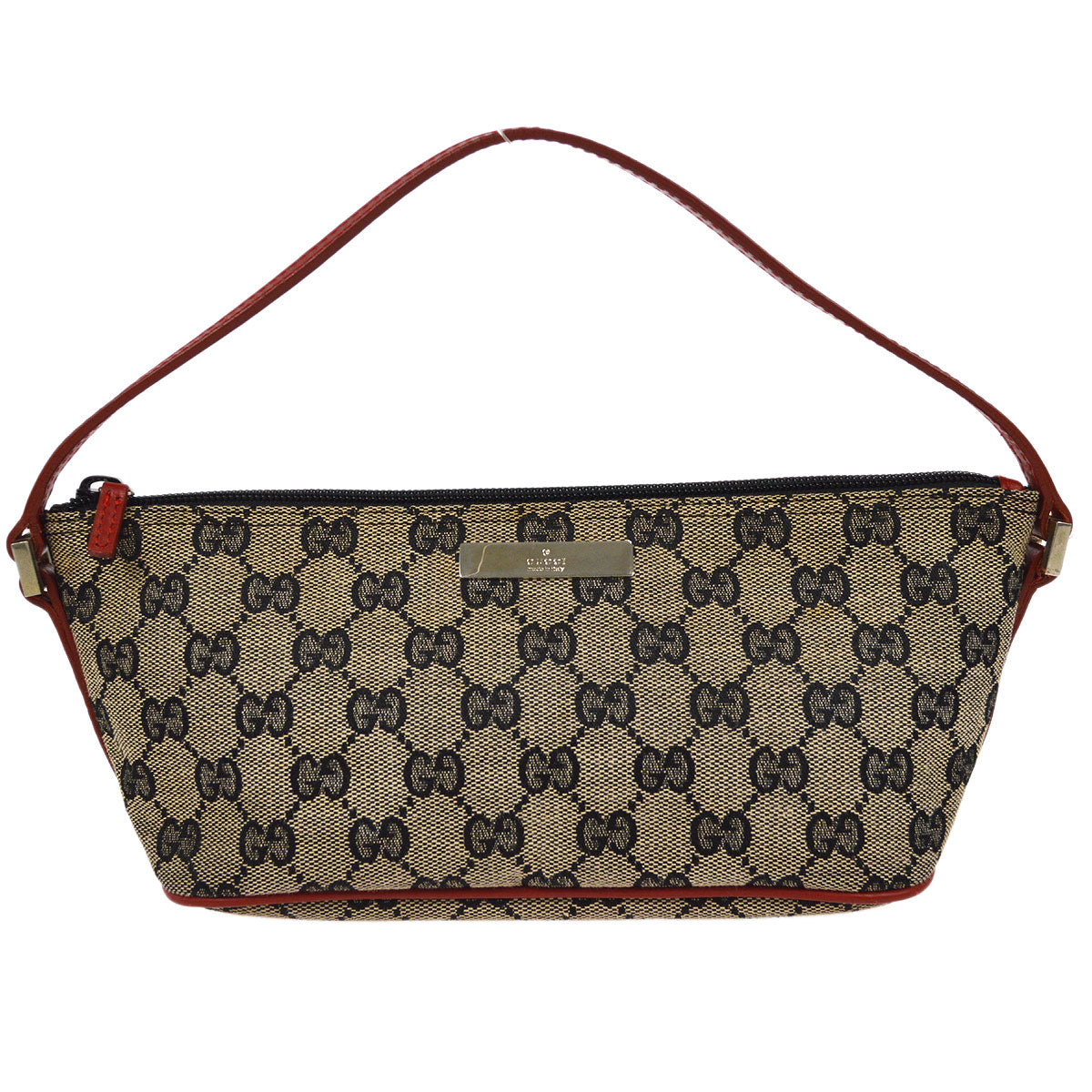 Gucci Leather Canvas Handbag