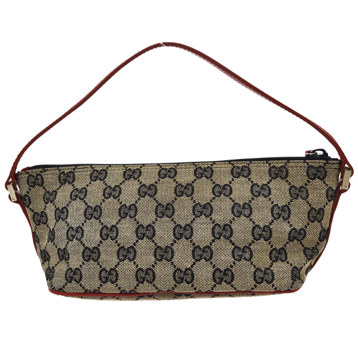 Gucci Leather Canvas Handbag