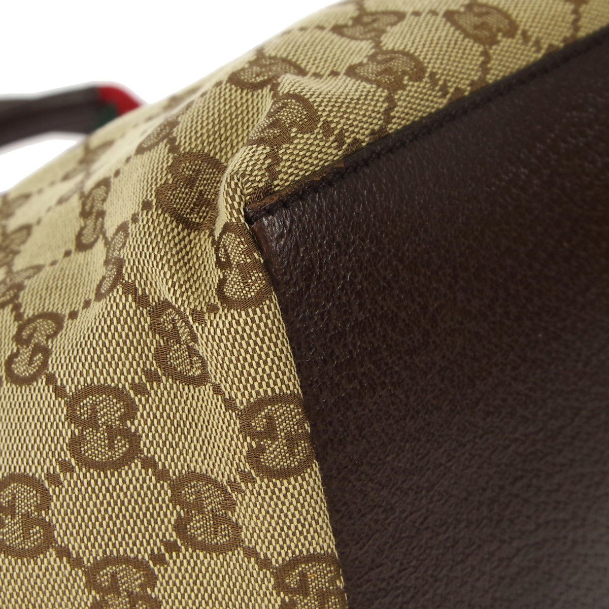 Gucci Leather Canvas Tote