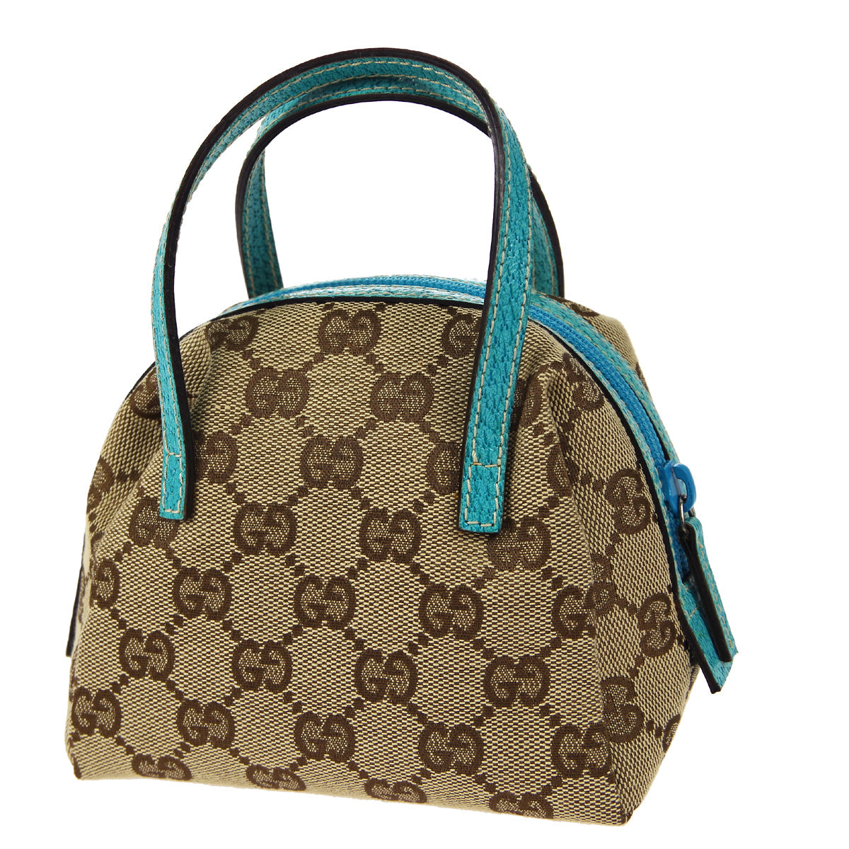 Gucci Leather Canvas Handbag