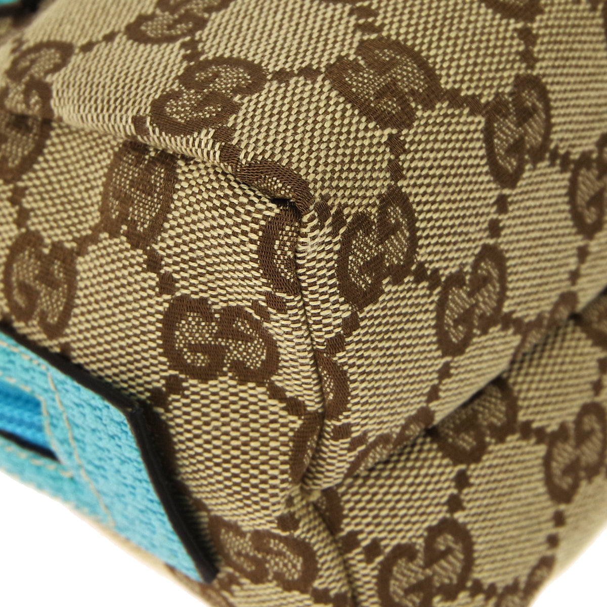 Gucci Leather Canvas Handbag
