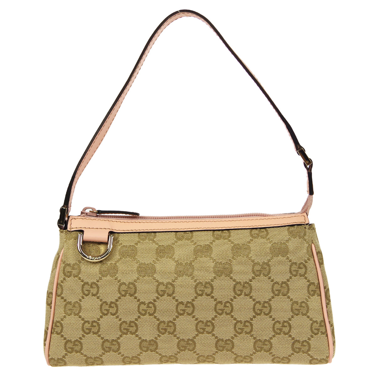 Gucci Leather Canvas Handbag