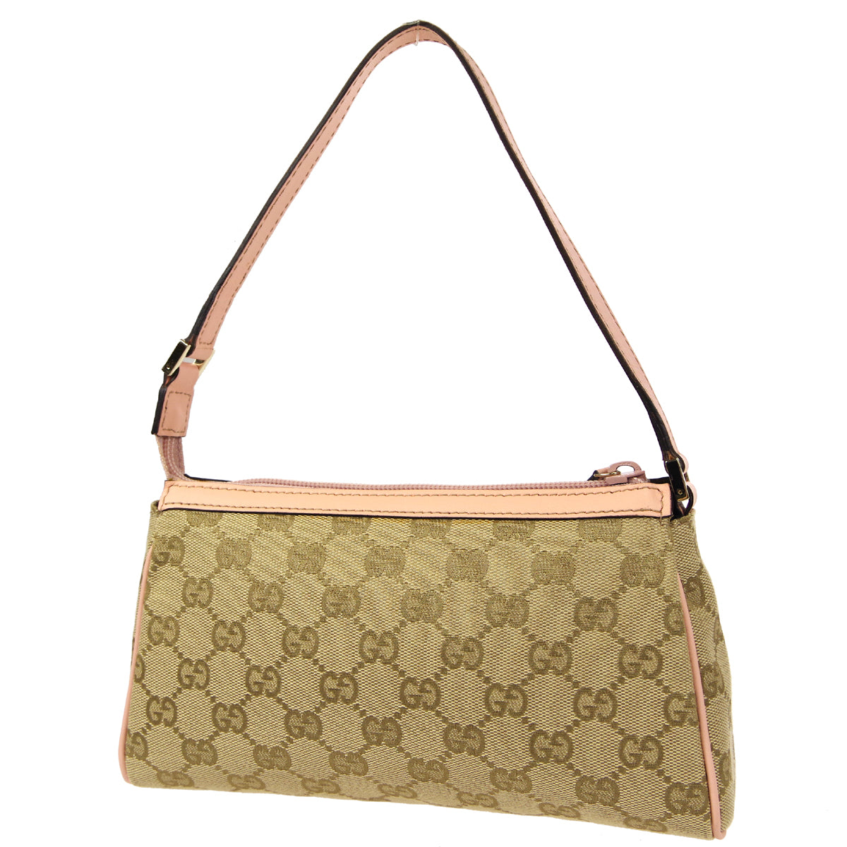 Gucci Leather Canvas Handbag