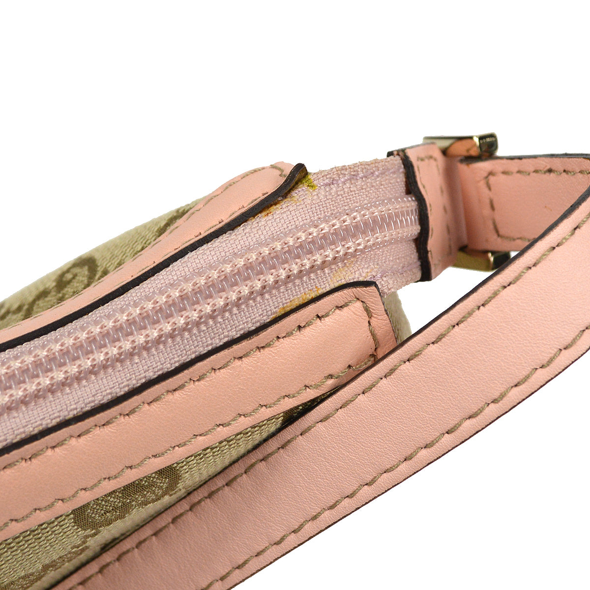 Gucci Leather Canvas Handbag