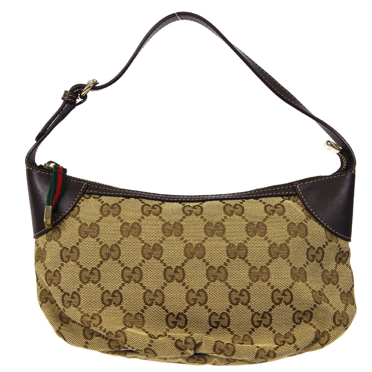 Gucci Leather Canvas Handbag